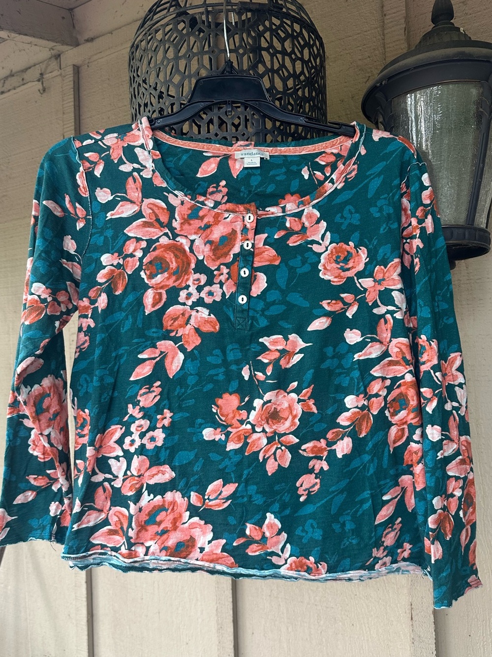 Sundance Rosey Delights Henley Top